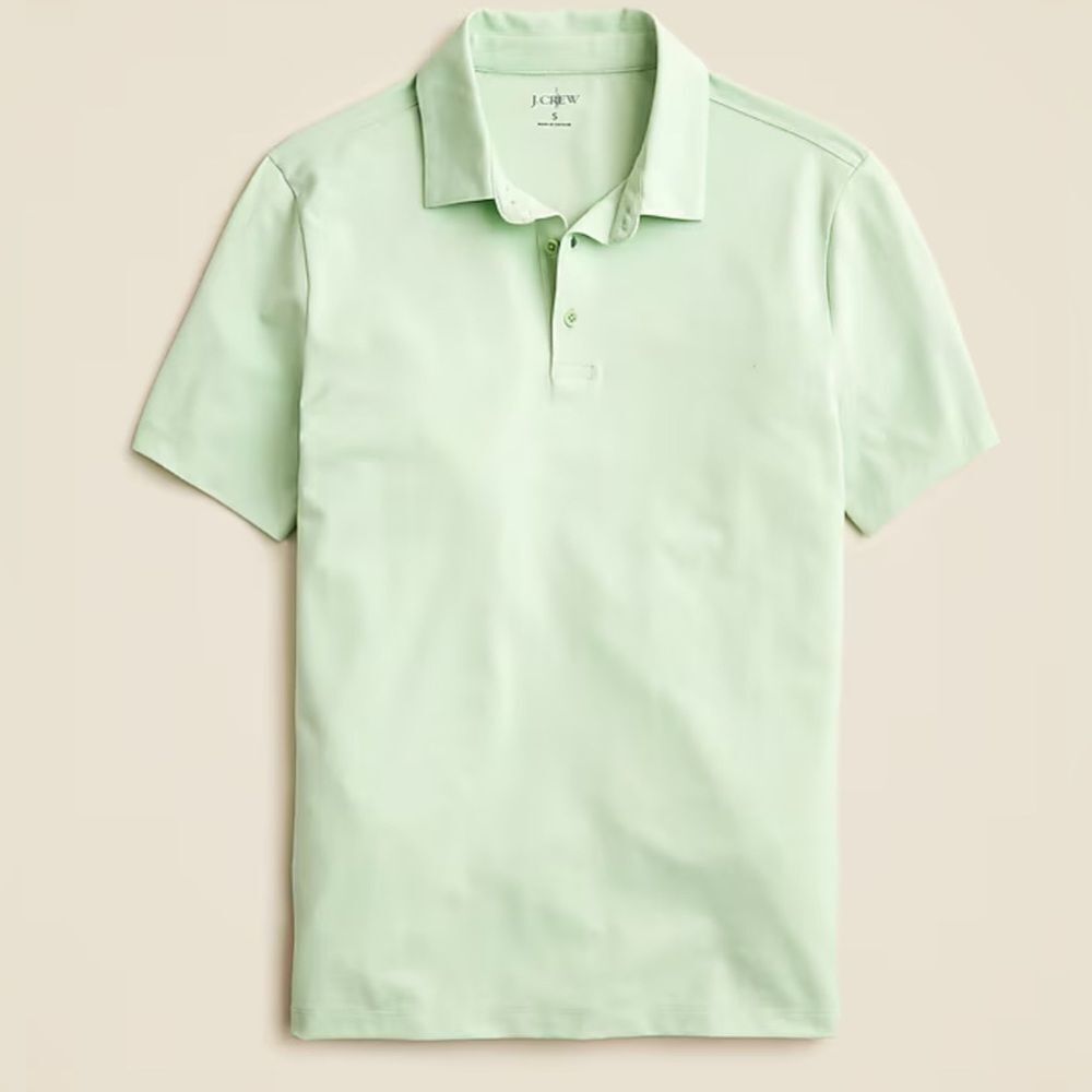 J.Crew Slim performance piqué polo shirt NWT Size L